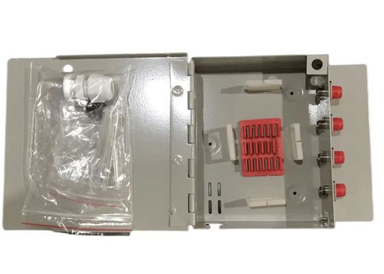 गुणवत्ता  FTTH Mini Wall Mount Fiber Optic Terminal Box 8Port SC / LC / ST / FC कारखाना