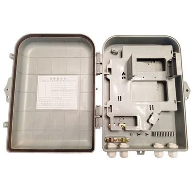 वाटरप्रूफ फाइबर ऑप्टिक स्प्लिटर 1x16 प्लग IP66 ABS PLC स्प्लिटर