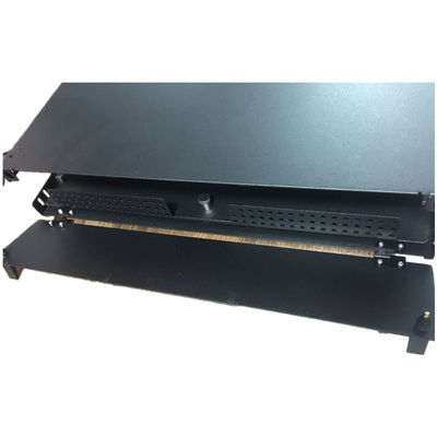 Splice MPO MTP पैच पैनल 144F SC APC 4U फाइबर पैच पैनल 12 अडैप्टर
