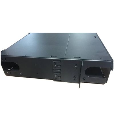 Splice MPO MTP पैच पैनल 144F SC APC 4U फाइबर पैच पैनल 12 अडैप्टर