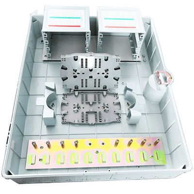 LGX PLC फाइबर ऑप्टिक स्प्लिटर APC / UPC 1x64 PLC स्प्लिटर लाइट ग्रे
