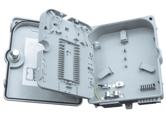 फाइबर ऑप्टिक टर्मिनल बॉक्स 12पोर्ट SC/LC/ST/FC IP-66 UPC/APC लाइट ग्रे FTTH