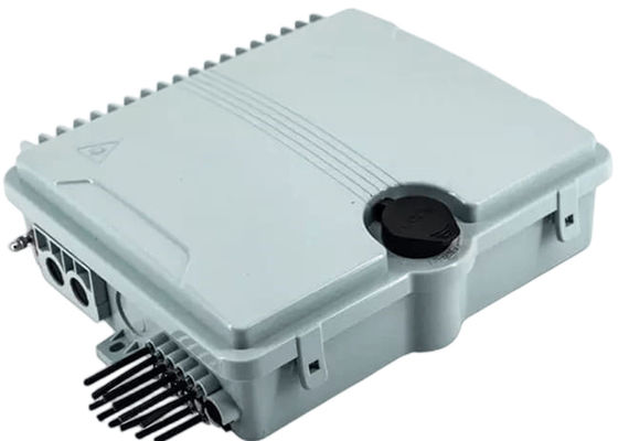 फाइबर ऑप्टिक टर्मिनल बॉक्स 12पोर्ट SC/LC/ST/FC IP-66 UPC/APC लाइट ग्रे FTTH