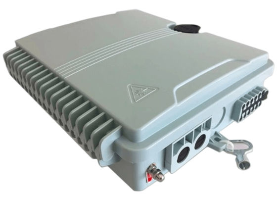 फाइबर ऑप्टिक टर्मिनल बॉक्स 12पोर्ट SC/LC/ST/FC IP-66 UPC/APC लाइट ग्रे FTTH