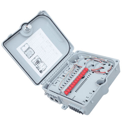 फाइबर ऑप्टिक टर्मिनल बॉक्स 12पोर्ट SC/LC/ST/FC IP-66 UPC/APC लाइट ग्रे FTTH