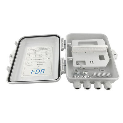 SC 1x8 PLC फाइबर ऑप्टिक स्प्लिटर बॉक्स IP65 12 करोड़ वॉल माउंटेड
