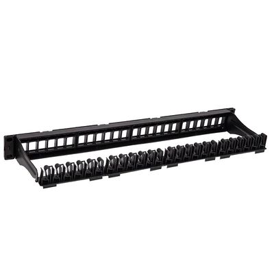 CAT5 CAT6 नेटवर्क पैच पैनल UTP ब्लैंक अनलोडेड RJ45 24 पोर्ट पैच पैनल