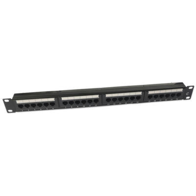 UTP 24 पोर्ट CAT6 पैच पैनल 1U कीस्टोन पैच पैनल ब्लैंक RJ45