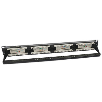 UTP 24 पोर्ट CAT6 पैच पैनल 1U कीस्टोन पैच पैनल ब्लैंक RJ45