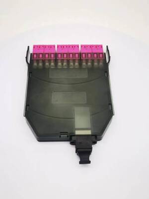 12 कोर MPO-LC MTP-LC SM OM3 OM4 ओम5 ब्रेकआउट कैसेट मॉड्यूल प्लास्टिक